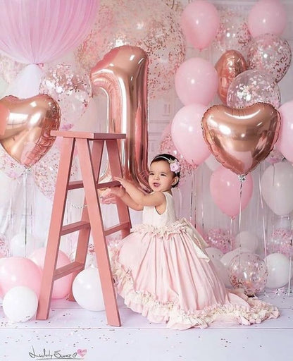 Rose Gold Number 10 Balloon - 40 Inch Foil Balloon for 10th Birthday & Wedding Celebrations