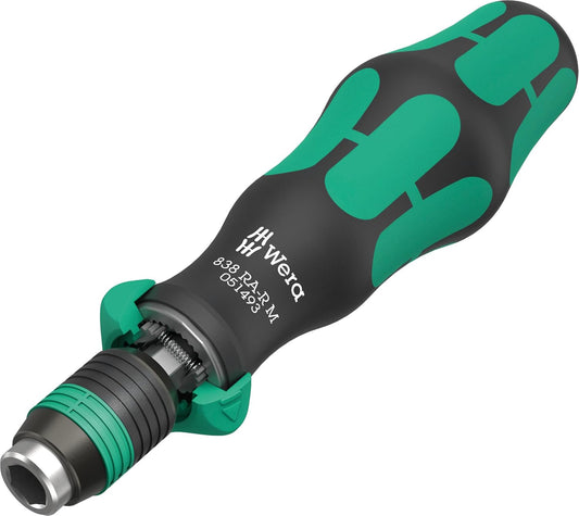 WERA - 1/4" Ratchet Bit-Holding Screwdriver | 123.5 mm Length for Precision Fastening