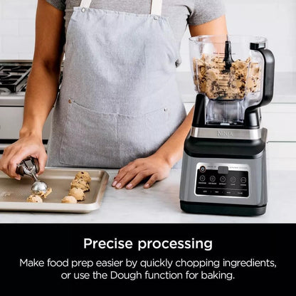 Ninja R-BN803TGT Professional Plus Kitchen Blender System & 8-Cup Food Processor - Black, Auto-iQ