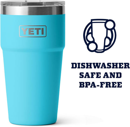 YETI Rambler Stackable Pint - Vacuum Insulated Stainless Steel with MagSlider Lid | 16 oz