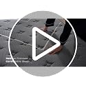 Queen Mattress 10 Inch Hybrid Cooling Gel Memory Foam with Pocket Springs - Medium Firm, Zoned Support, Removable Cover