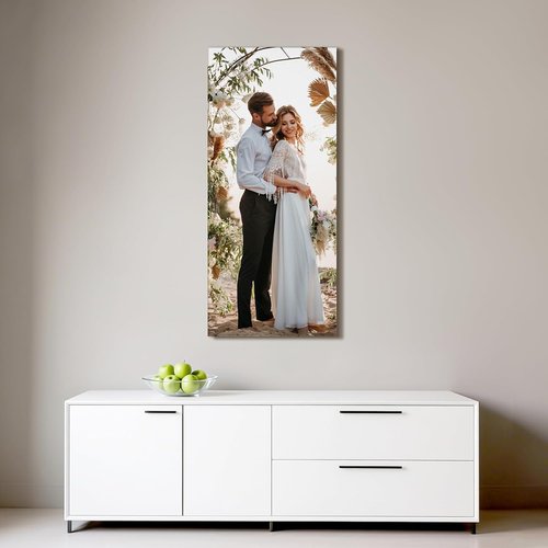 Custom Canvas Prints by [Brand Name] - Personalized Photo Wall Art for Weddings, Family, and Pets | 16x36 Wrapped Frame