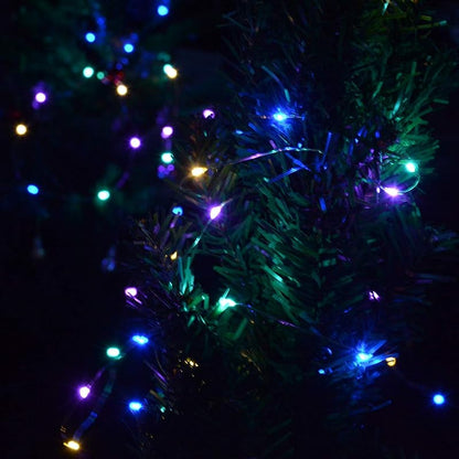 Multicolor 4-Pack LED String Lights Battery Operated 50 LEDs – 16.4ft Copper Wire Set