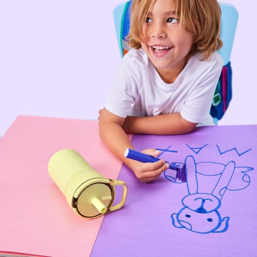 BrüMate Leap 12oz Kids Tumbler - 100% Leakproof with Handle & Silicone Straw | Insulated Stainless Steel | Dinos Design