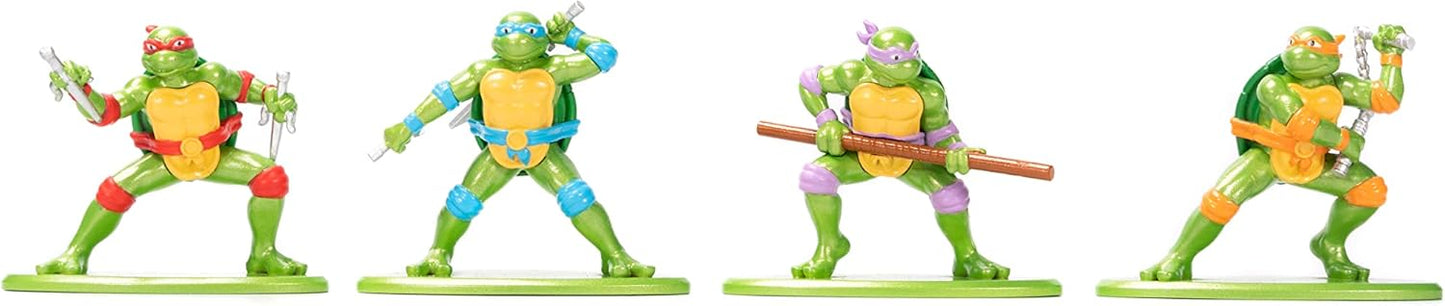 Teenage Mutant Ninja Turtles Turtle Lair Nano Scene - 1.65" Die-Cast Collectible Figures for Kids & Adults