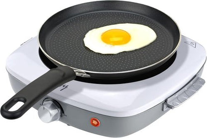 Davivy Electric Hot Plate - 1200W Portable Cooktop with Scratch-Resistant Ceramic Glass | Lightweight 3.1lbs, Perfect for Travel & Dorms