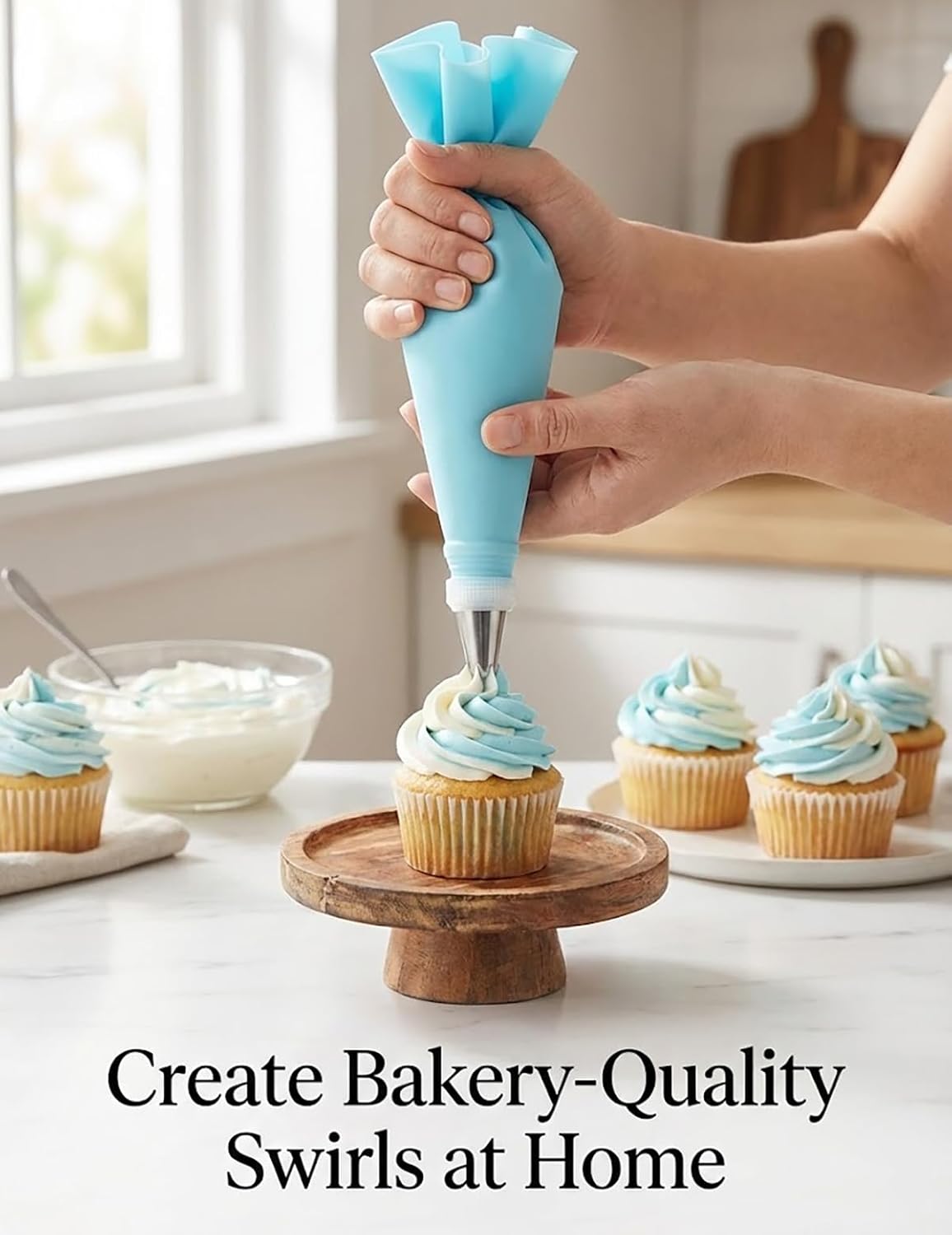 Regine Switzerland Piping Bags and Tips Set - 120 Pcs Cake Decorating Kit with Disposable Bags & Frosting Tips