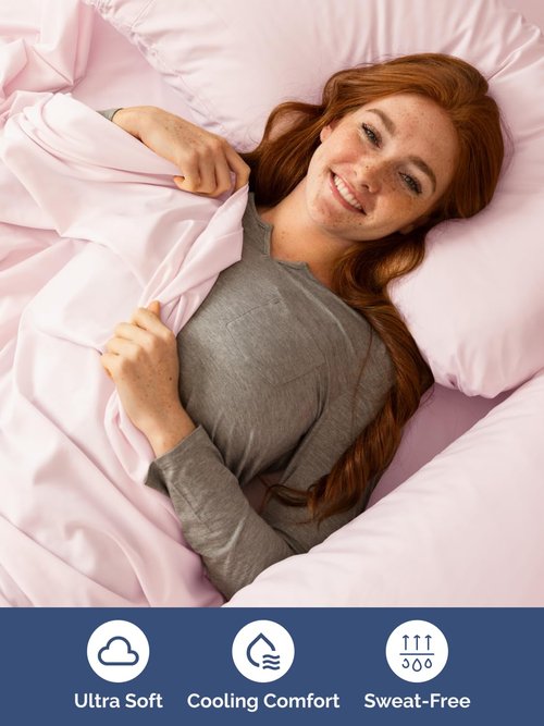 Extra Deep King Sheet Set - 6 Piece Breathable and Cooling Sheets - Hotel Luxury Bedding for Women, Men, Kids & Teens - Easy & Secure Fit - Soft and Wrinkle Free - Extra Deep Pockets - Lavender Pink