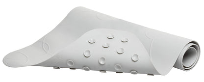 Ubbi Cushioned Non-Slip Bath Mat for Baby, Powerful Suction Cups, Baby Bathtub Time Essentials, Gray