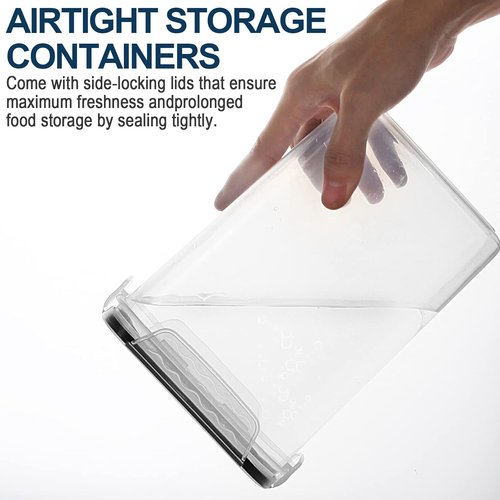 MCIRCO Airtight Food Storage Containers - 36-Piece Set for Kitchen & Pantry Organization | Includes Labels & Measuring Cups