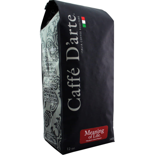 Caffe D'arte Meaning of Life Ground Coffee, 12 Ounce