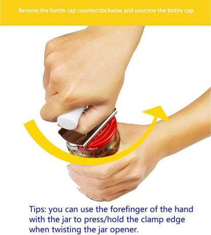 Jar Opener by [Brand Name] - Effortless Manual Tool for Seniors & Arthritis | Adjustable Lid Gripper for Easy Jar Opening