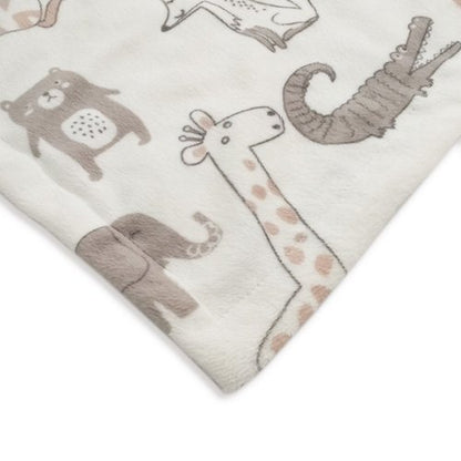 BORITAR Elephant Baby Security Blanket - Soft Minky Dot Fabric Lovey with Cute Animal Backing | 14-Inch Plush Cuddle Blankie