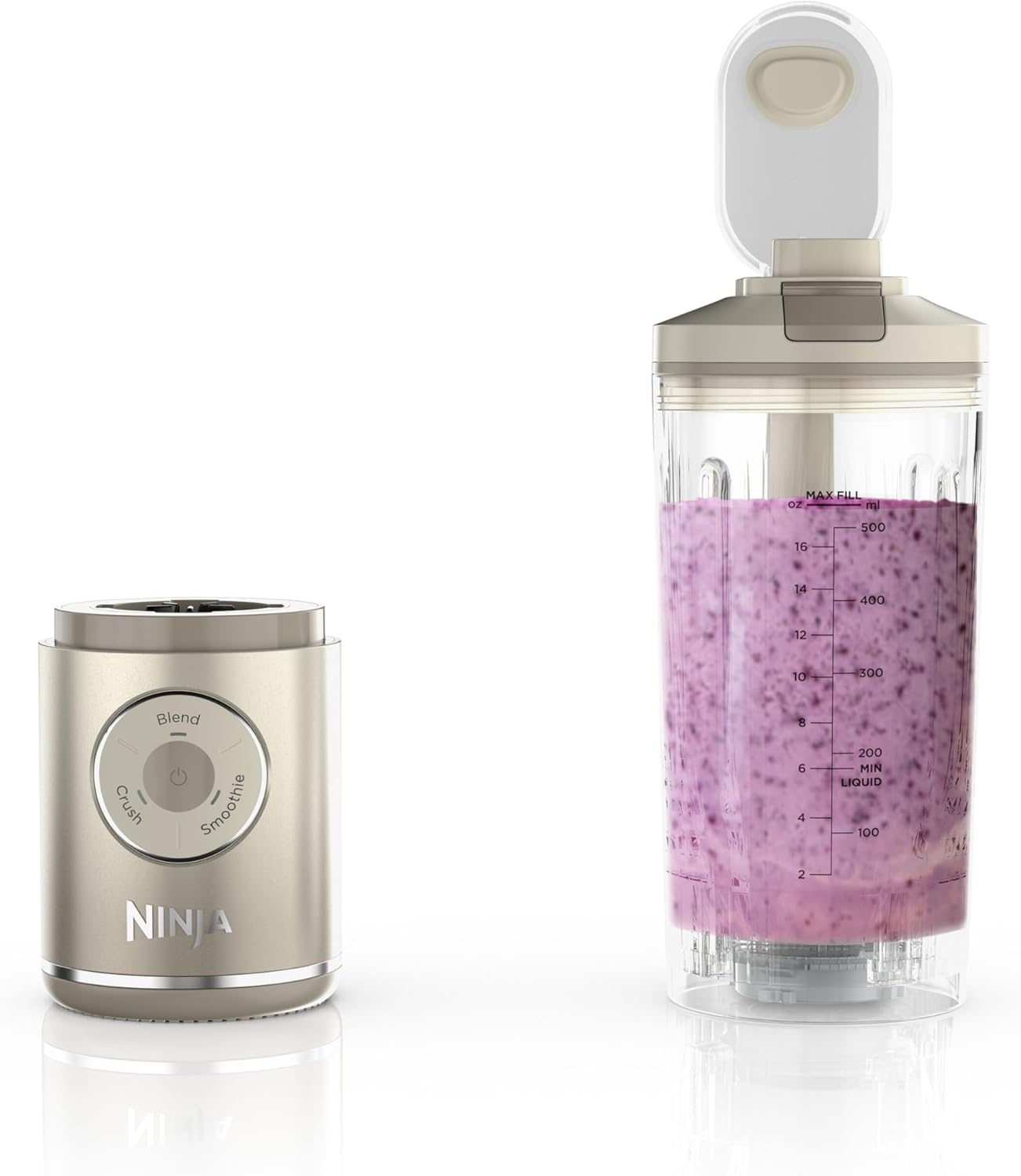 Ninja BC251IV Blast Max Cordless Blender - Smoothies & Ice Crushing - 22 oz. Cream Vessel | Certified Refurbished