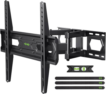 USX MOUNT TV Wall Mount - Dual Articulating Arms for 32-74 Inch Flat Screen | Swivel & Tilt Features