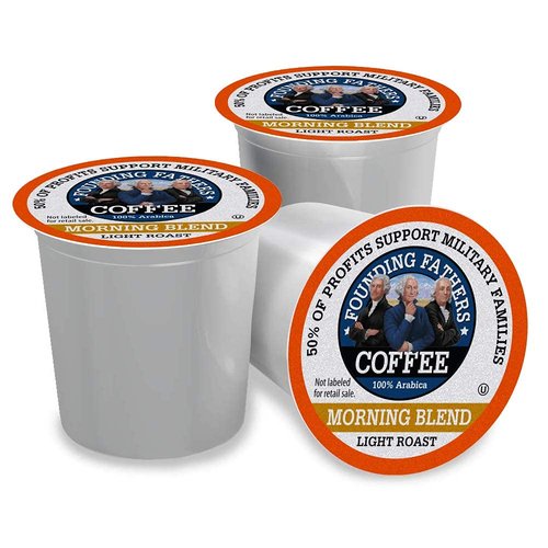 Founding Fathers Coffee Single Serve Pods for Keurig 2.0 K-Cup Brewers, Morning Blend, 80 Count