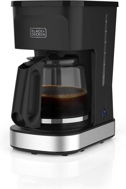 BLACK+DECKER 12-Cup Coffee Maker - One-Switch Drip Design with Vortex Showerhead & Keep Warm Function