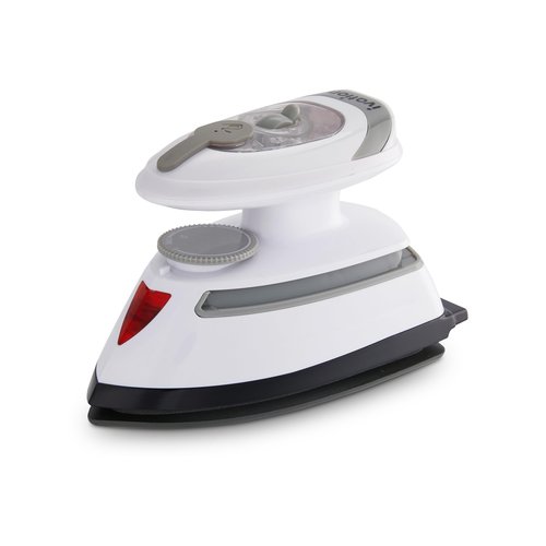 Ivation Travel Steam Iron | Mini Dual Voltage Dry Iron & Clothes Steamer with Nonstick Soleplate, Temperature Control & Indicator Light | Heats in Seconds, Small & Compact, ETL Certified, 1.3 Lbs.