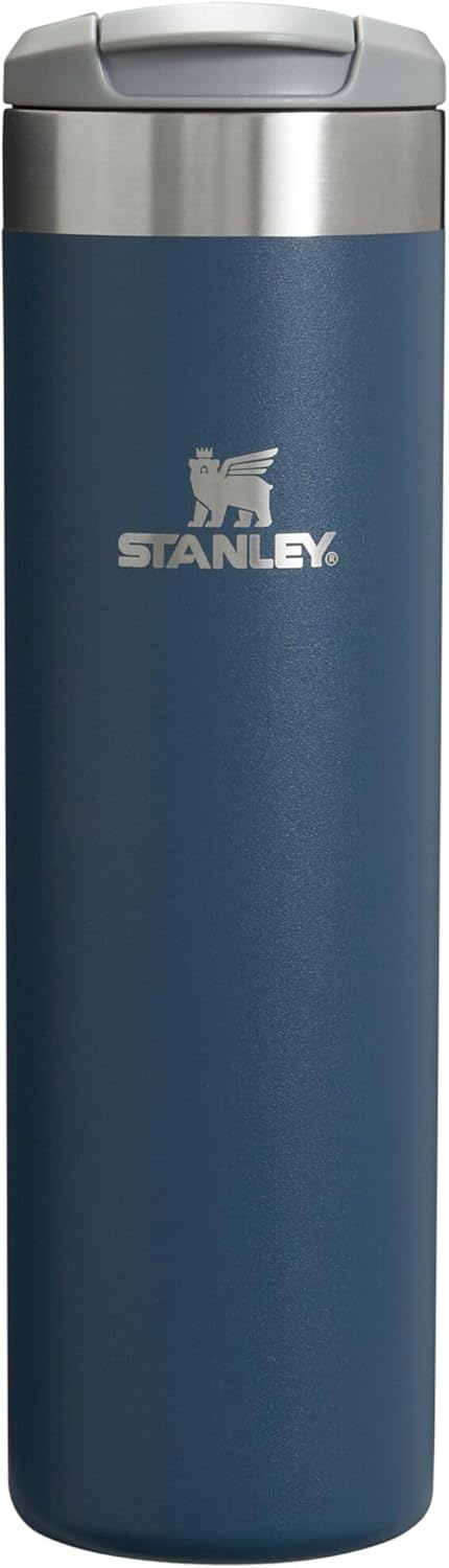 Stanley AeroLight Transit Bottle 20 oz - Lightweight Insulated Stainless Steel | Locking Lid & Leak Resistant | BPA-Free Navy