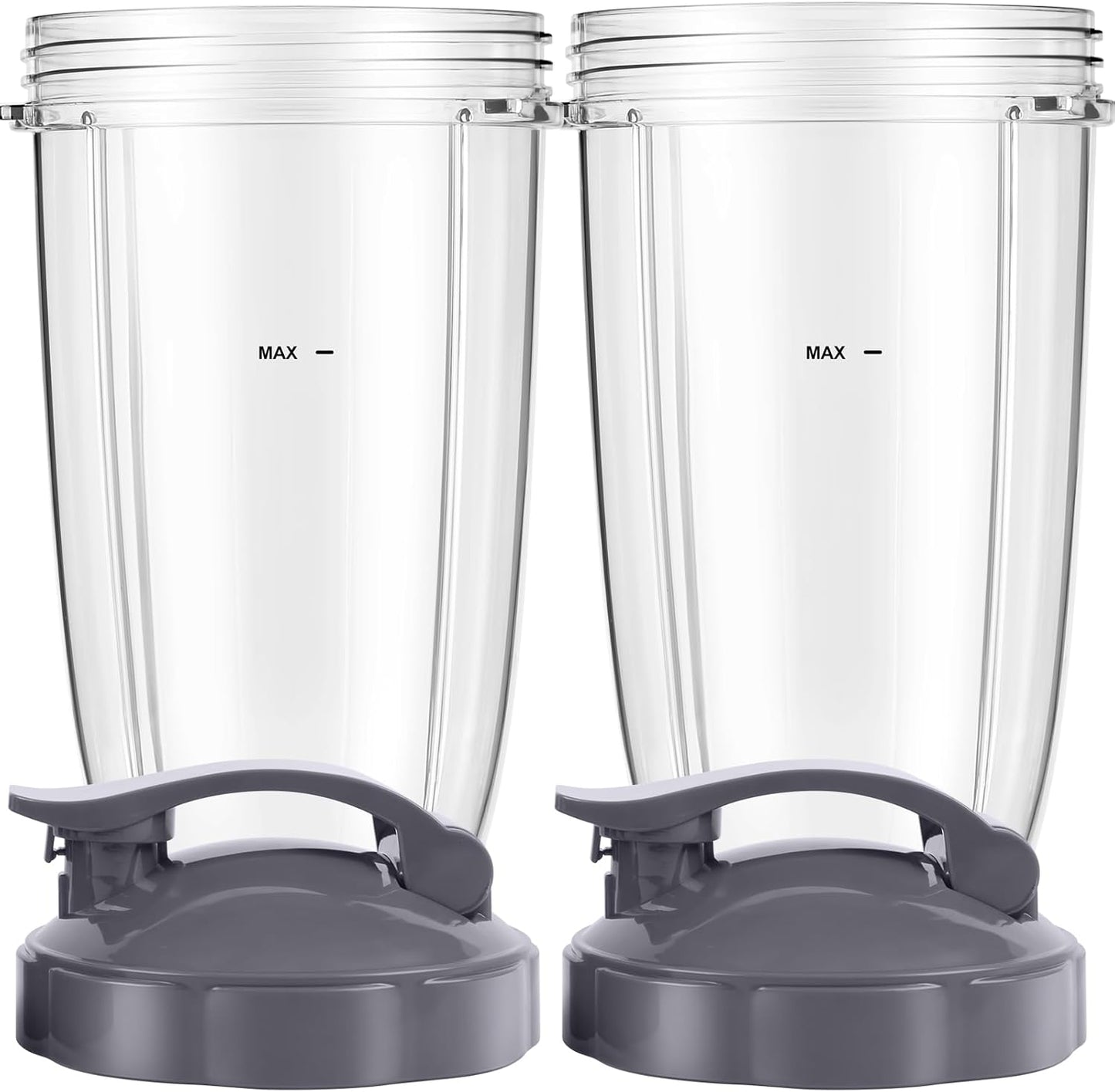 NutriBullet Blender Cups - 24oz To-Go Cups with Flip-Top Lids | Replacement Parts for 600W & 900W