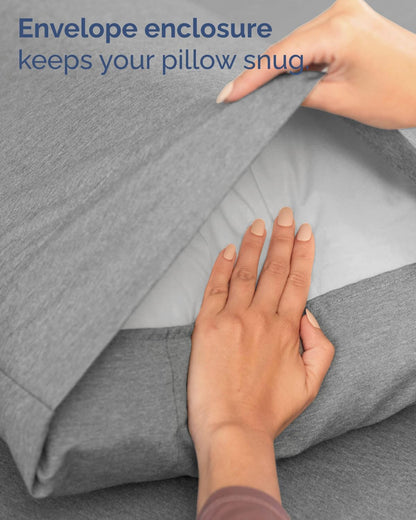 Skiennix Twin Size 3-Piece Sheet Set - Comfy Cooling Bed Sheets with Deep Pockets - Soft & Wrinkle-Free Grey