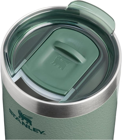 STANLEY Everyday Camp Cup 12 oz - Insulated Stainless Steel Coffee & Tea Mug | BPA-Free | Hammertone Green