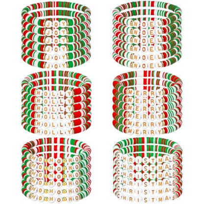 36pcs Christmas Joy Noel Holly Ho Bracelet Gifts - Classic Style
