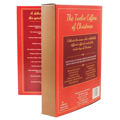 Coffee Masters | The Twelve Sips of Christmas Variety Pack - 12 Count Gourmet Coffee Selection
