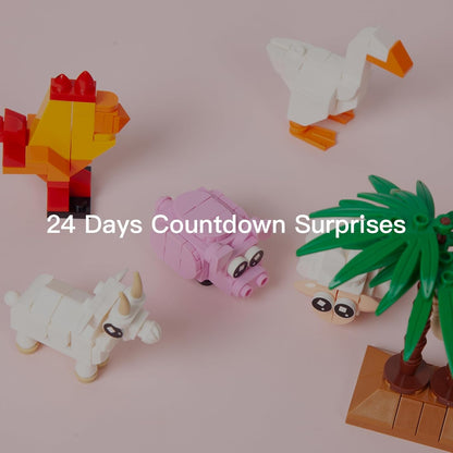 Nativity Advent Calendar 2025 - Build Blocks Jesus Christmas Scene | Individual Packaging Gifts