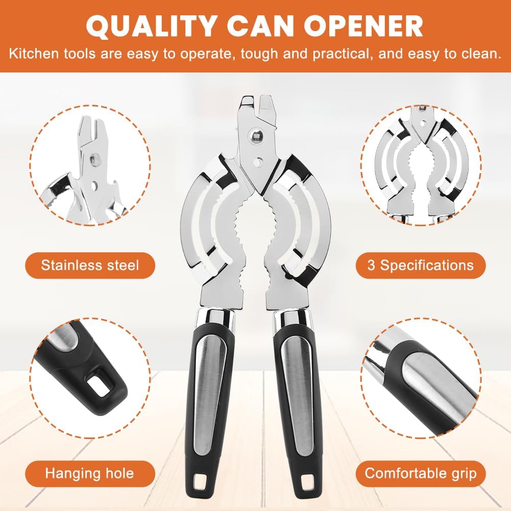 Skiennix Stainless Steel Jar Opener - Adjustable Tool for Weak Hands & Seniors | Kitchen Essential