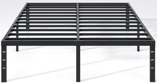 Jetonix Metal Bed Frame - Full Size Heavy Duty Mattress Foundation with Storage - 14 Inch Black