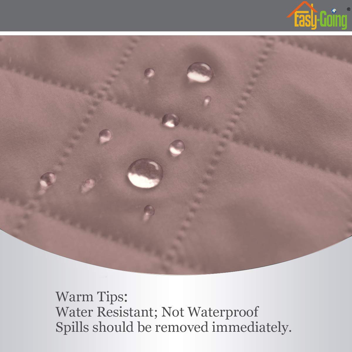 Easy-Going Futon Sofa Slipcover Reversible Sofa Cover Armless Cover Furniture Protector Couch Cover Water Resistant Pets, Kids, Children, Dog, Cat Pink/Beige