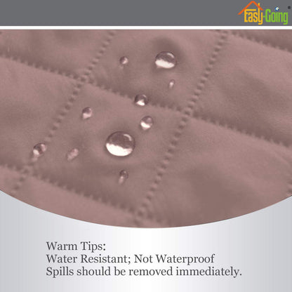 Easy-Going Futon Sofa Slipcover Reversible Sofa Cover Armless Cover Furniture Protector Couch Cover Water Resistant Pets, Kids, Children, Dog, Cat Pink/Beige