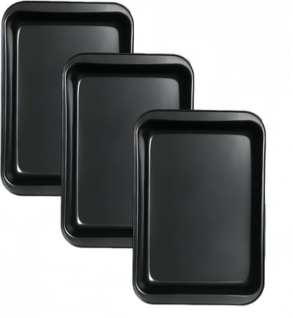 Regine Switzerland Non-Stick Baking Pan Set - 3 Rectangular Cake Pans, 9 x 13 Inch, BPA Free Bakeware