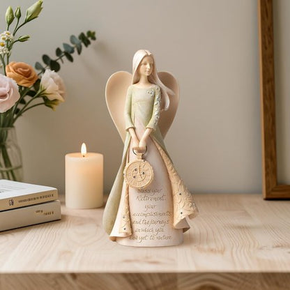 Elegant Retirement Angel Figurine Set by [Brand Name] - 6.5" Perfect Gift for Coworkers, Teachers, Nurses & Friends | Ideal Retirement Party Decorations
