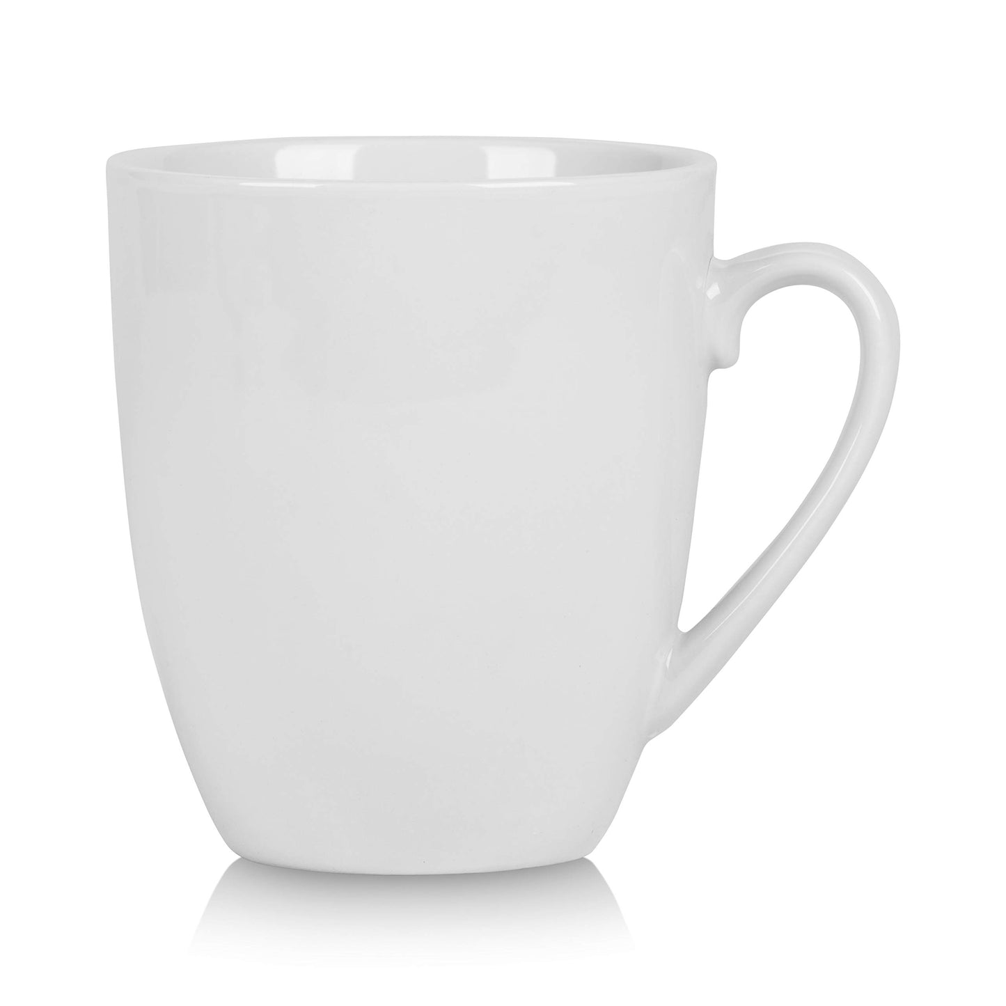 10 Strawberry Street Simply White 12 oz Mug, Set of 6