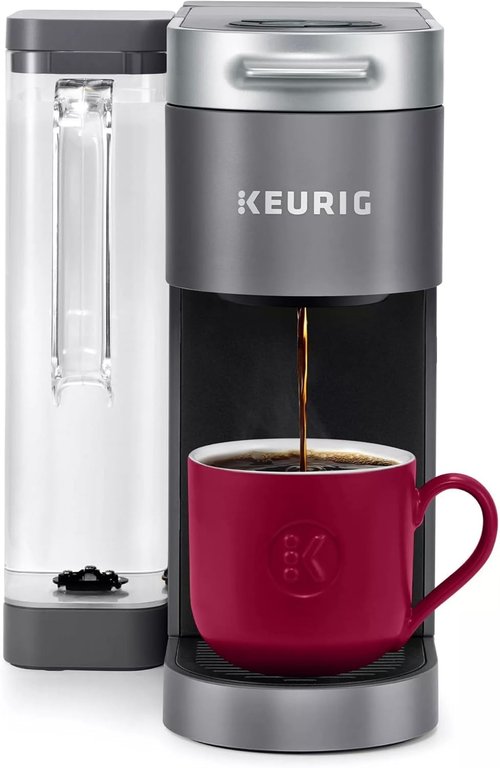 Keurig K-Supreme Coffee Maker - MultiStream Technology, 4 Brew Sizes, 66oz Reservoir, Gray (Renewed)