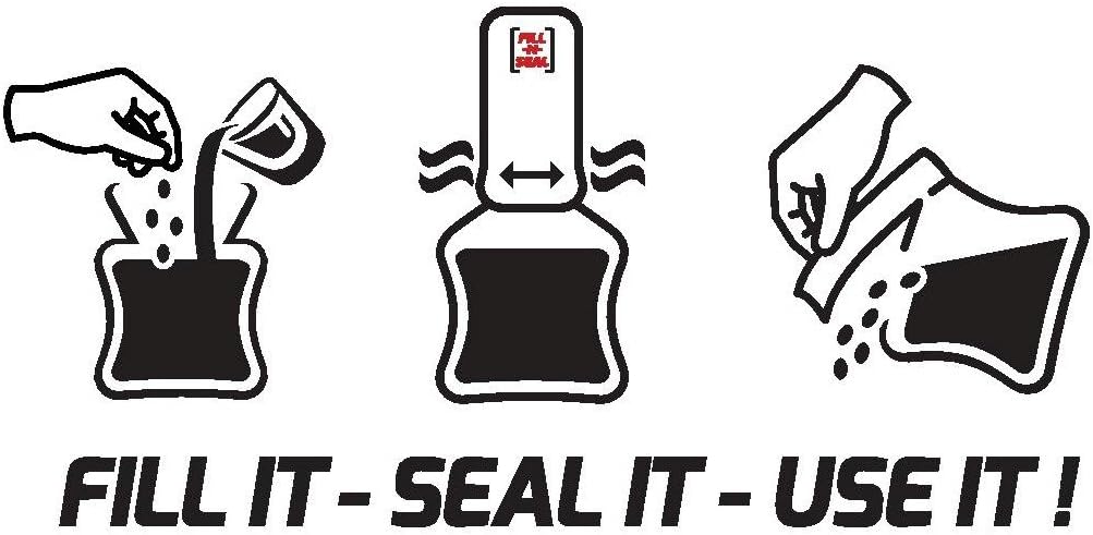Skiennix Liquid Heat Sealed Pouches - TSA Approved, 6oz, 100% Flexible & BPA Free - White