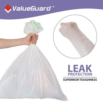ValueGuard Trash Bags Garbage Bag 13 Gallon Drawstring Tall Waste Bag for Kitchen Office Party 0.6 Mil (200 Count)