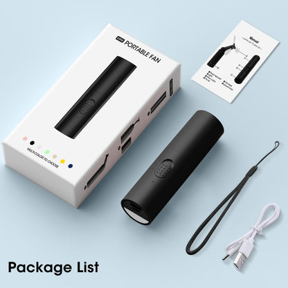 OLV Handheld Mini Fan - Portable Rechargeable 3000mAh Battery | 22+ Hours Runtime - Black
