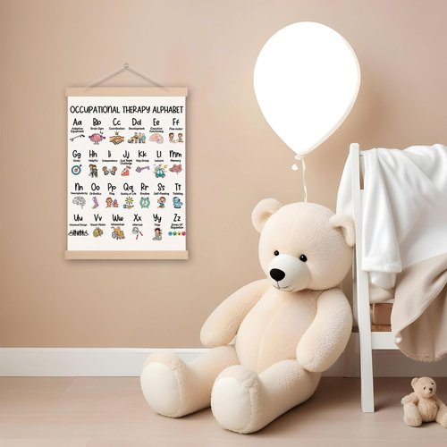 DNEULYR Occupational Therapy ABC Wall Art Poster - Educational Decor for Kids & Therapy Offices | 12x16 Inches