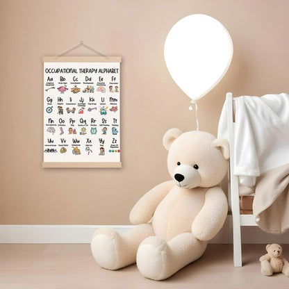 DNEULYR Occupational Therapy ABC Wall Art Poster - Educational Decor for Kids & Therapy Offices | 12x16 Inches
