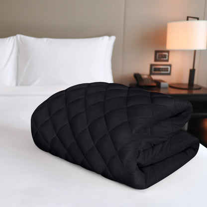 Utopia Bedding Quilted Fitted Mattress Pad, Queen Size, Elastic Fitted Mattress Topper Protector and Cover with Deep Pocket Stretches up to 16 Inches, Machine Washable (Black)