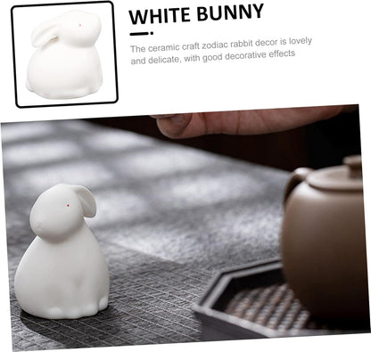 Regine Switzerland Ceramic Rabbit Figurine - Year of the Rabbit Desktop Bunny Decor | Perfect for Home & Office