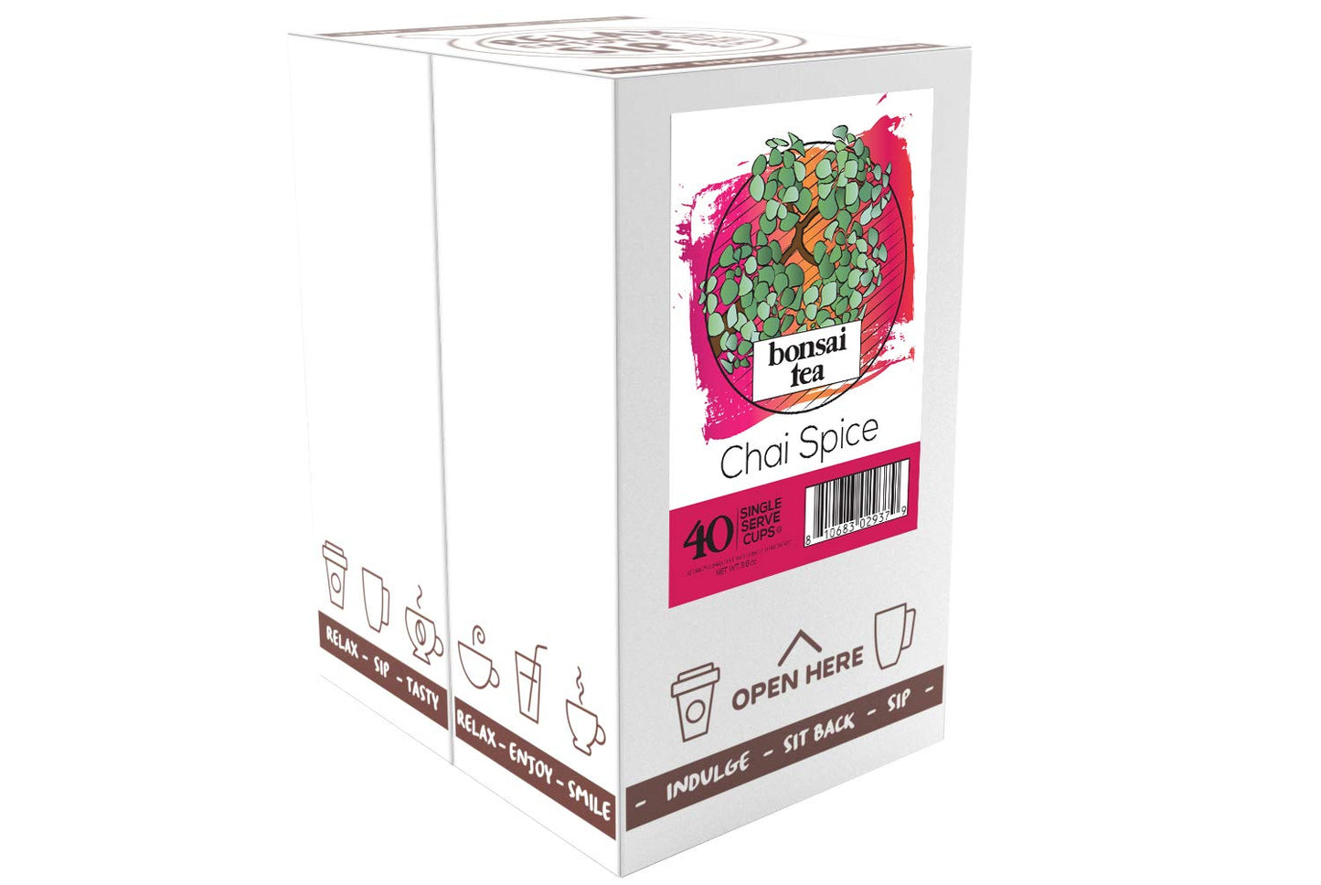 Bonsai Tea Co. Chai Spice, Compatible with K Cup Brewers Including 2.0, 40 Count