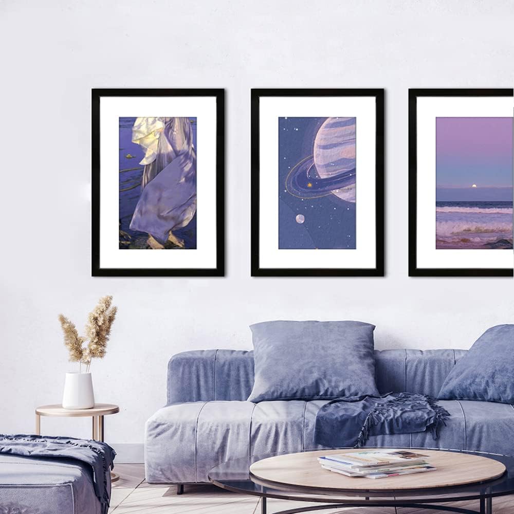VNVNK 20x28 Black Picture Frame - Ideal for 20x28 Inch Photos Without Mat or 16x24 Inch With Mat | Home Decor