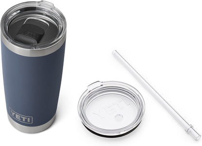 YETI Rambler 20 oz Tumbler Set - Includes MagSlider Tumbler & Straw Lid | Navy Color