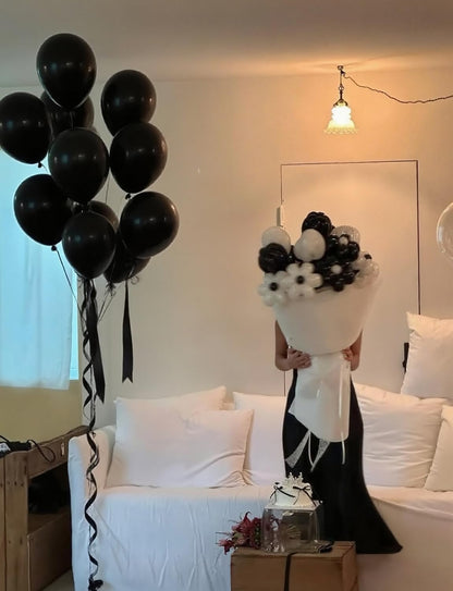 Black Balloons 12 Inch - 24 Pack Latex Party Balloons for Birthday & Baby Shower Celebrations