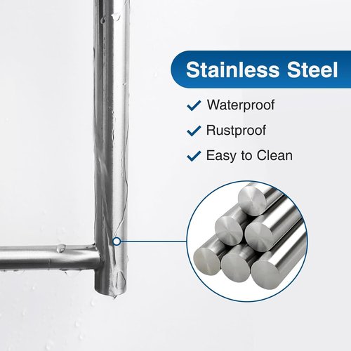 Brushed Nickel Paper Towel Holder by SUS304 - Wall Mounted, Self-Adhesive or Drilling, Under Cabinet Design