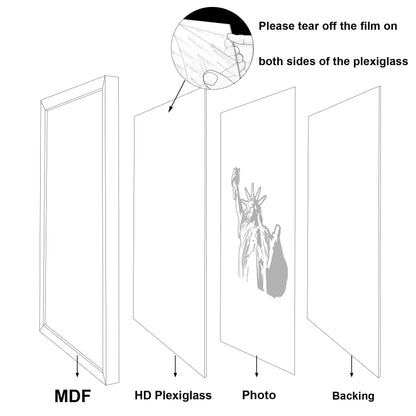 SESEAT 12x16 Picture Frame Set of 10, Display Pictures 12x16 Prints Without Mat, Wall Mounting, Black
